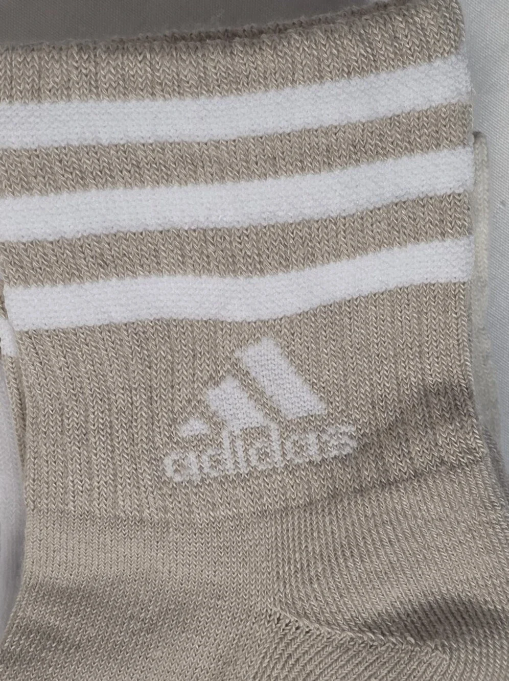 adidas Cushioned 3 Stripe High Quarter Crew Socks Womens Size 5-10 Climacool 3Pk